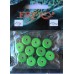 Груз ушастый для рыбалки, таблетка (эксцентрик) цвет Silvereyes Green Apple, 10шт в уп., вес 10г